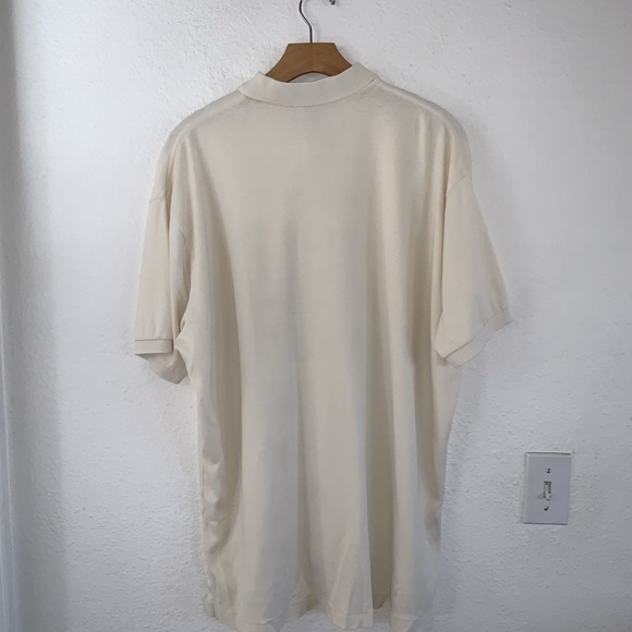 Polo Ralph Lauren Mens XL Cream Short‎ Sleeve Classic Fit Polo Shirt Pony - Picture 3 of 7